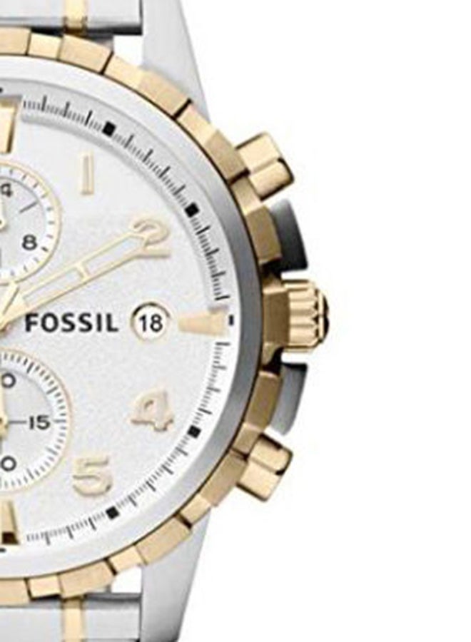 Men's Dean Chronograph Watch FS4795, 45mm, Silver & Gold Tone